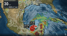 Tropical Storm Warning Issued for Mexico’s Gulf Coast