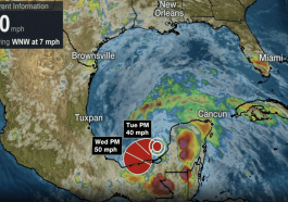 Tropical Storm Warning Issued for Mexico’s Gulf Coast