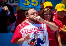 Joey Chestnut Proudly Reclaims Hot Dog Eating Crown